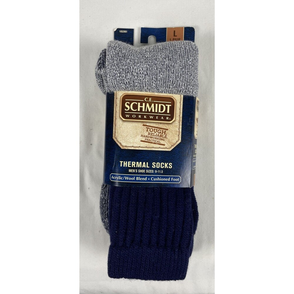 C.E. Schmidt Workwear Men's Large Thermal Socks Acrylic Wool Blend Cushioned